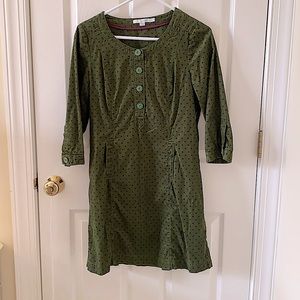 Corduroy dress with pockets